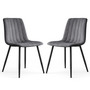 Set 2 ks čalúnených stoličiek LIVO - šedá