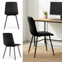 Set 2 ks čalúnených stoličiek LIVO - čierna - galéria #4