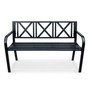 Záhradná lavička LINEA, čierna - galéria #1