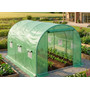 Záhradný fóliový tunel s rolovanými stenami, zelený, 200x300x200 cm