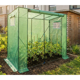 Záhradný fóliový skleník, zelený, 202x80x170 cm