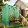 Záhradný fóliový skleník, zelený, 202x80x170 cm - galéria #1