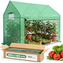 Záhradný fóliový skleník, zelený, 200x140x200 cm