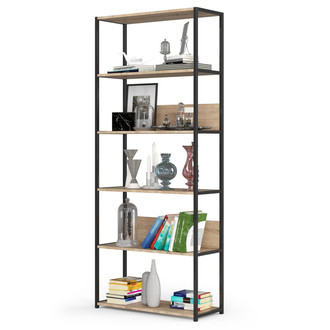 Regál 800, čierna/dub sonoma