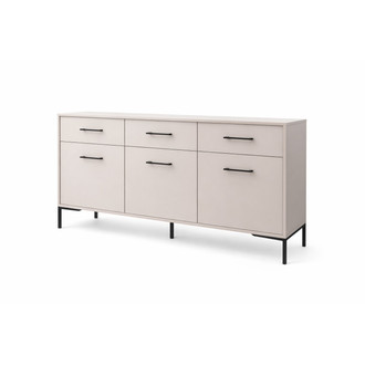 Komoda na nožičkách 3S3D - béžová