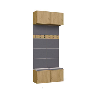 Šatníková skriňa HAGA II 2W - dub artisan