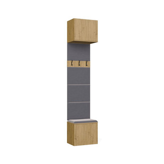 Šatníková skriňa HAGA 1W - dub artisan