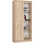 Regál R 80 cm 1 dvierka 6 poličiek dub sonoma