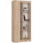 Regál R 80 cm 1 dvierka 6 poličiek dub sonoma - galéria #1